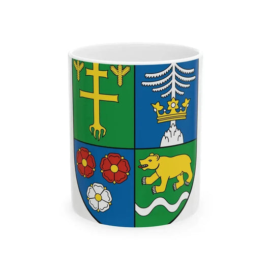 Coat Of Arms Of Zilina Region (Slovakia) White Coffee Mug 11oz - Go Mug Yourself