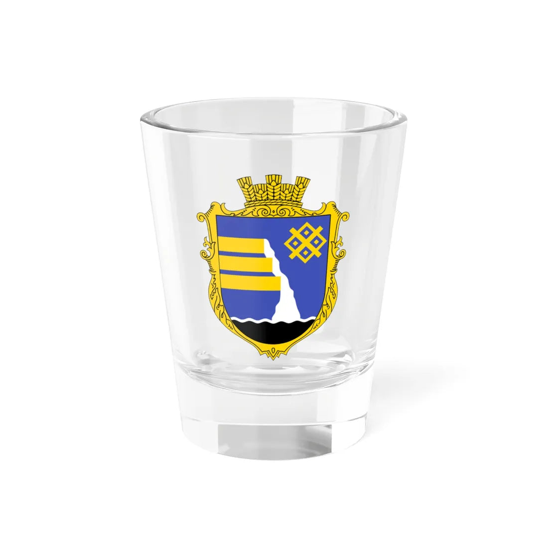 Coat of arms of Zlinka (Ukraine) (Coat of Arms) Shot Glass 1.5oz 1.5oz - Go Mug Yourself