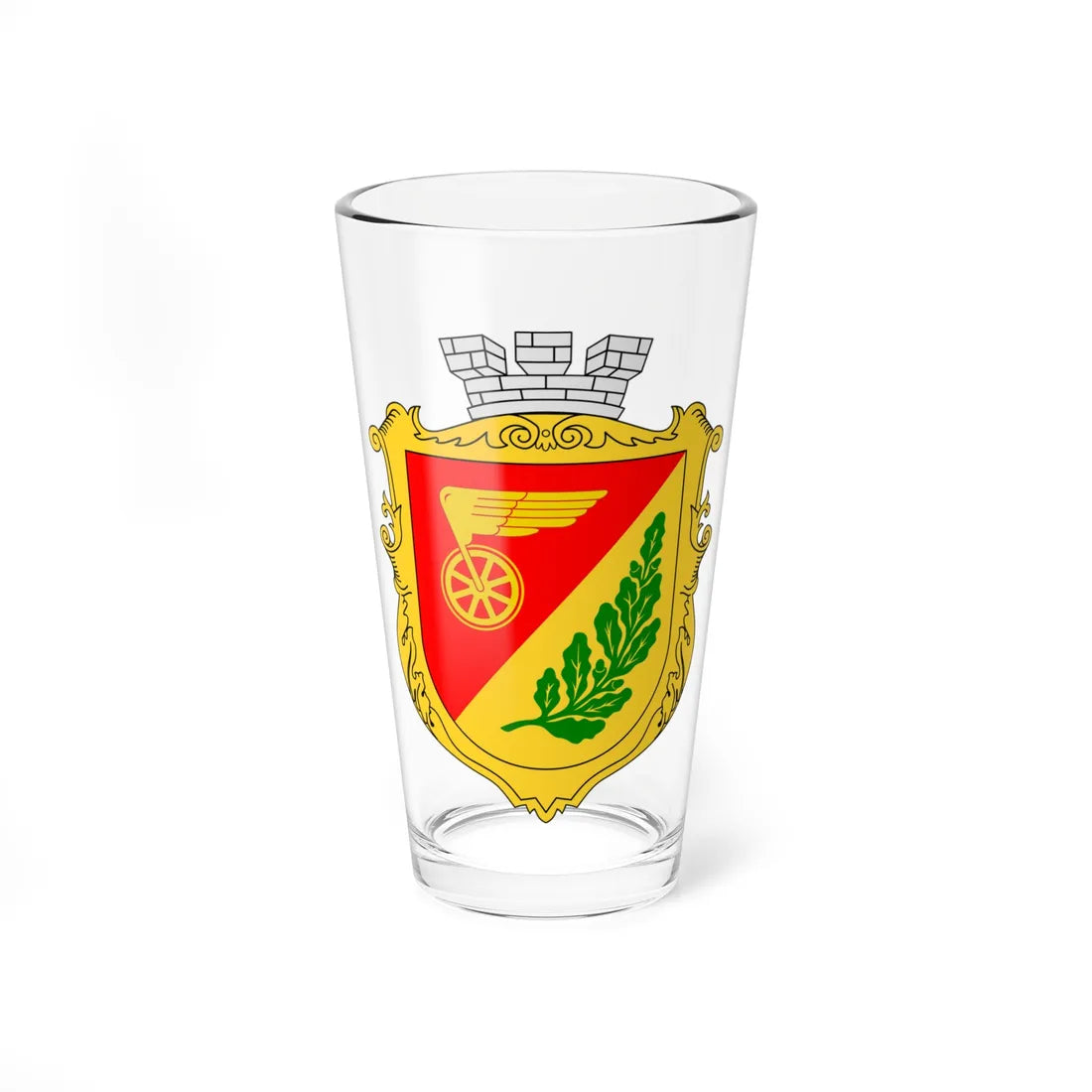 Coat of Arms of Znamianka (Ukraine) (Coat of Arms) Pint Glass 16oz 16oz - Go Mug Yourself