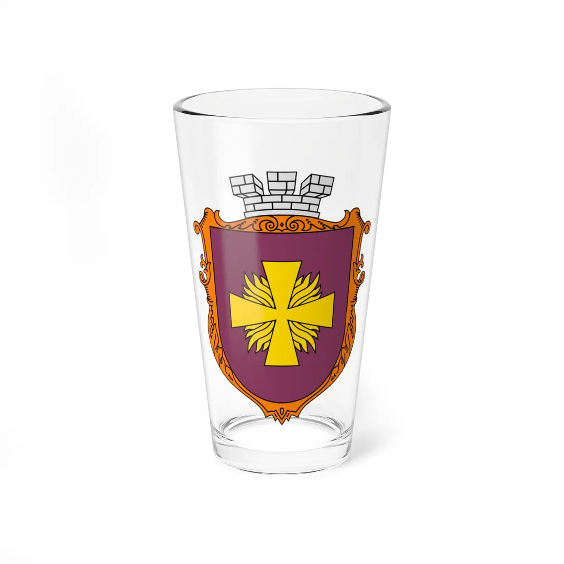 Coat of Arms of Zolotonosha UHT (Ukraine) (Coat of Arms) Pint Glass 16oz 16oz - Go Mug Yourself