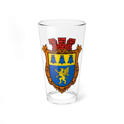 Coat of Arms of Zvenyhorod (Ukraine) (Coat of Arms) Pint Glass 16oz 16oz - Go Mug Yourself