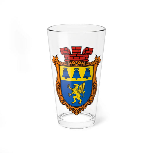 Coat of Arms of Zvenyhorod (Ukraine) (Coat of Arms) Pint Glass 16oz 16oz - Go Mug Yourself