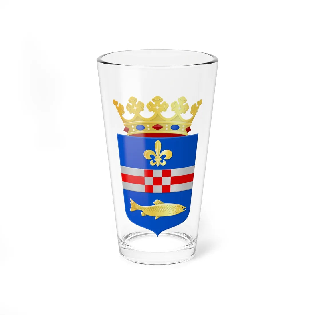 Coat of arms of Zwartewaterland (Netherlands) (Coat of Arms) Pint Glass 16oz 16oz - Go Mug Yourself