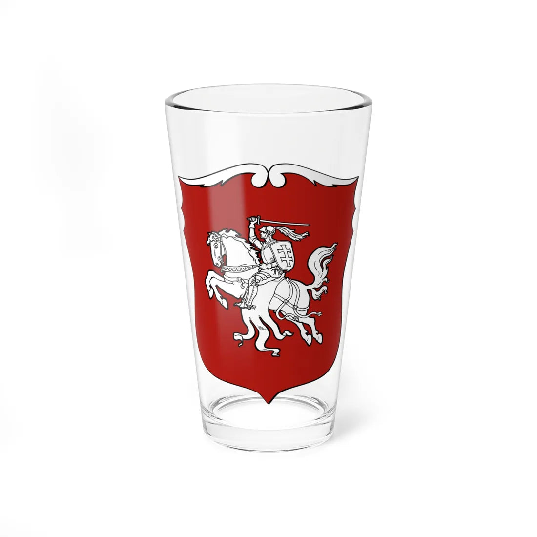 Coat of arms on the Foreign Passport of the Republic of Lithuania 1940 (Lithuania) (Coat of Arms) Pint Glass 16oz 16oz - Go Mug Yourself