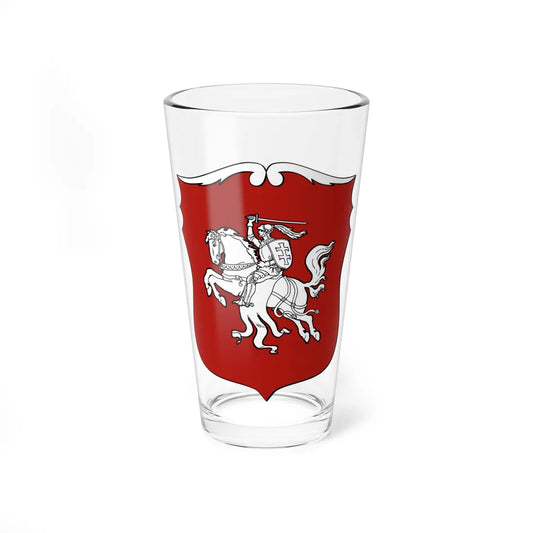 Coat of arms on the Foreign Passport of the Republic of Lithuania 1940 (Lithuania) (Coat of Arms) Pint Glass 16oz 16oz - Go Mug Yourself