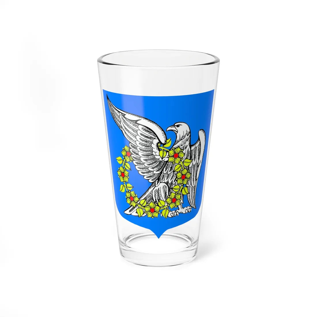 Coat of arms RahjaLeningrad oblast (Russia) (Coat of Arms) Pint Glass 16oz 16oz - Go Mug Yourself