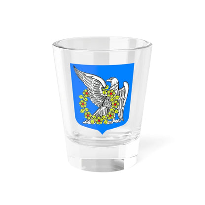 Coat of arms RahjaLeningrad oblast (Russia) (Coat of Arms) Shot Glass 1.5oz 1.5oz - Go Mug Yourself