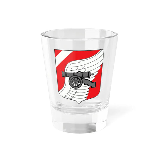 Coat of arms Romanovka Leningrad oblast (Russia) (Coat of Arms) Shot Glass 1.5oz 1.5oz - Go Mug Yourself