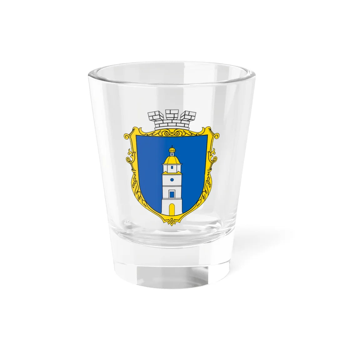 Coat of arms Rudky (Ukraine) (Coat of Arms) Shot Glass 1.5oz 1.5oz - Go Mug Yourself