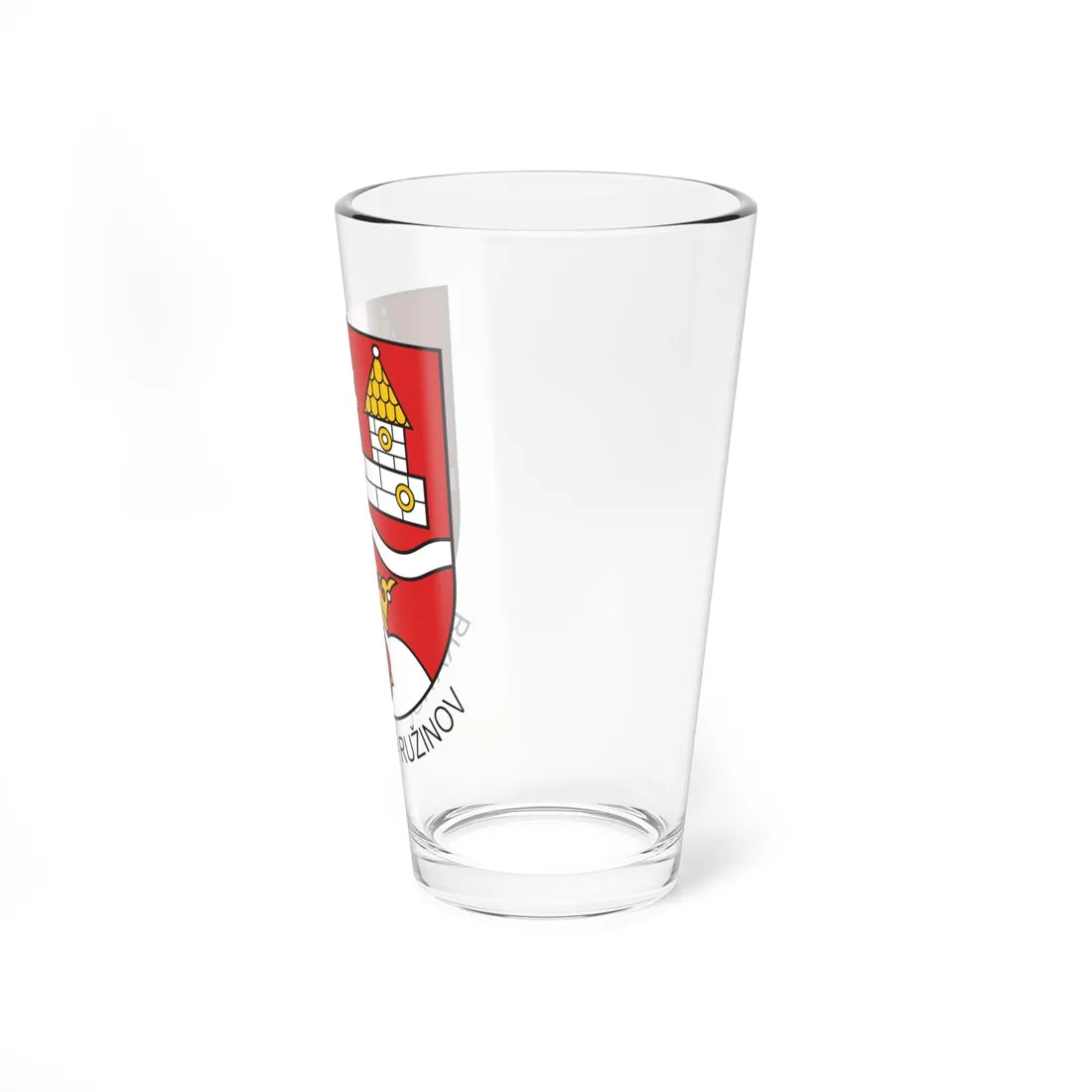 Coat of Arms Ruzinov CMYK (Slovakia) (Coat of Arms) Pint Glass 16oz - Go Mug Yourself