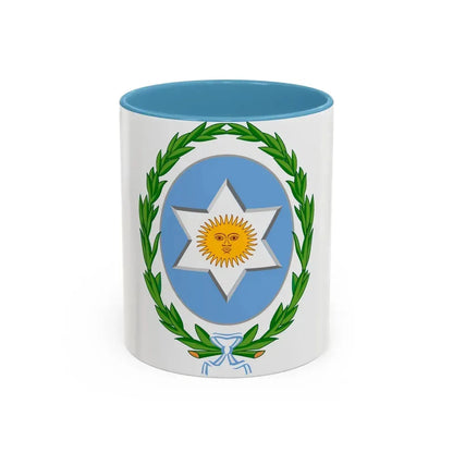 Coat of Arms Salta Argentina - Accent Coffee Mug 11oz Light Blue - Go Mug Yourself