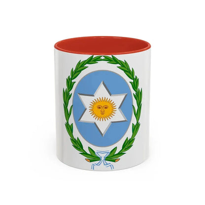 Coat of Arms Salta Argentina - Accent Coffee Mug 11oz Red - Go Mug Yourself