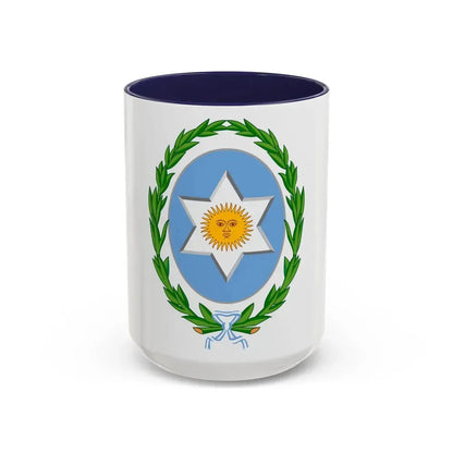 Coat of Arms Salta Argentina - Accent Coffee Mug 15oz Navy - Go Mug Yourself