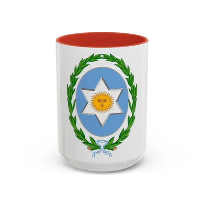 Coat of Arms Salta Argentina - Accent Coffee Mug 15oz Red - Go Mug Yourself