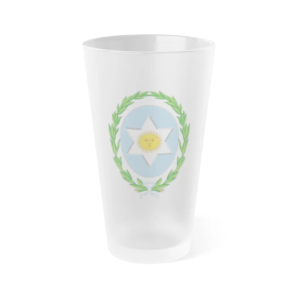 Coat of Arms Salta Argentina - Frosted Pint Glass 16oz-16oz-Frosted-Go Mug Yourself