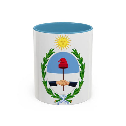 Coat of Arms San Juan Argentina - Accent Coffee Mug 11oz Light Blue - Go Mug Yourself