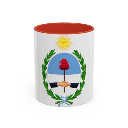 Coat of Arms San Juan Argentina - Accent Coffee Mug 11oz Red - Go Mug Yourself