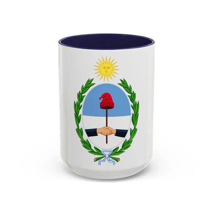 Coat of Arms San Juan Argentina - Accent Coffee Mug 15oz Navy - Go Mug Yourself