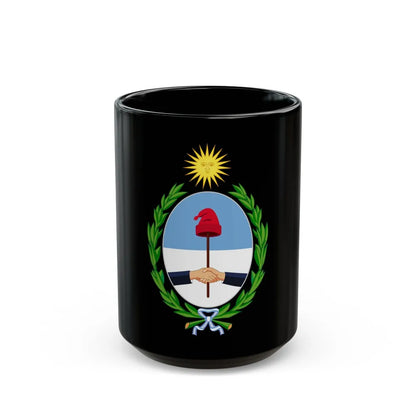 Coat of Arms San Juan Argentina - Black Coffee Mug-15oz-Go Mug Yourself