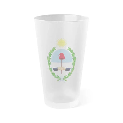 Coat of Arms San Juan Argentina - Frosted Pint Glass 16oz Default Title - Go Mug Yourself