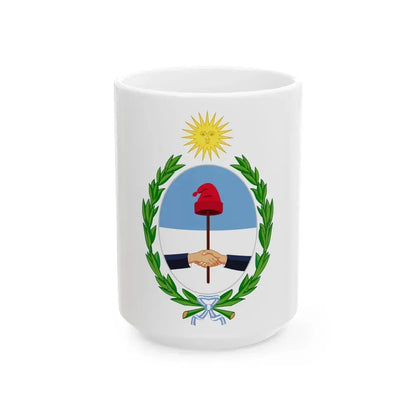 Coat of Arms San Juan Argentina - White Coffee Mug 15oz - Go Mug Yourself