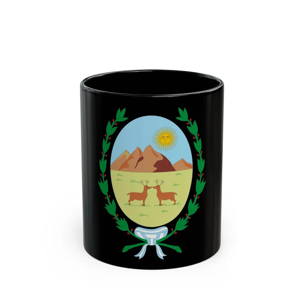 Coat of Arms San Luis Argentina - Black Coffee Mug-11oz-Go Mug Yourself