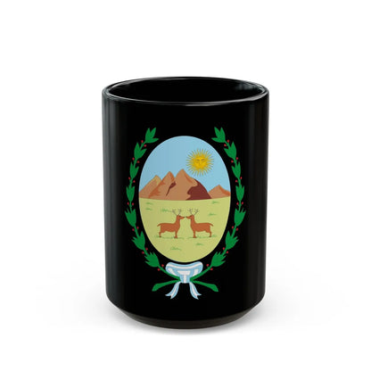 Coat of Arms San Luis Argentina - Black Coffee Mug-15oz-Go Mug Yourself