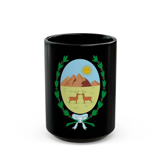 Coat of Arms San Luis Argentina - Black Coffee Mug-15oz-Go Mug Yourself