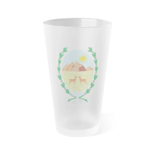 Coat of Arms San Luis Argentina - Frosted Pint Glass 16oz Default Title - Go Mug Yourself