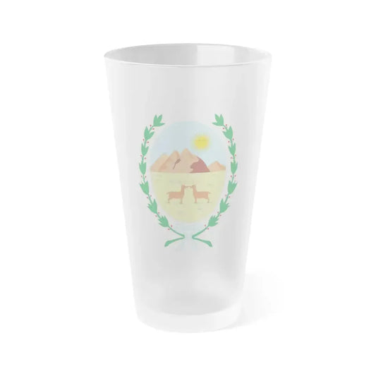 Coat of Arms San Luis Argentina - Frosted Pint Glass 16oz Default Title - Go Mug Yourself