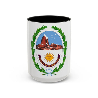 Coat of Arms Santa Cruz Argentina - Accent Coffee Mug 15oz Black - Go Mug Yourself