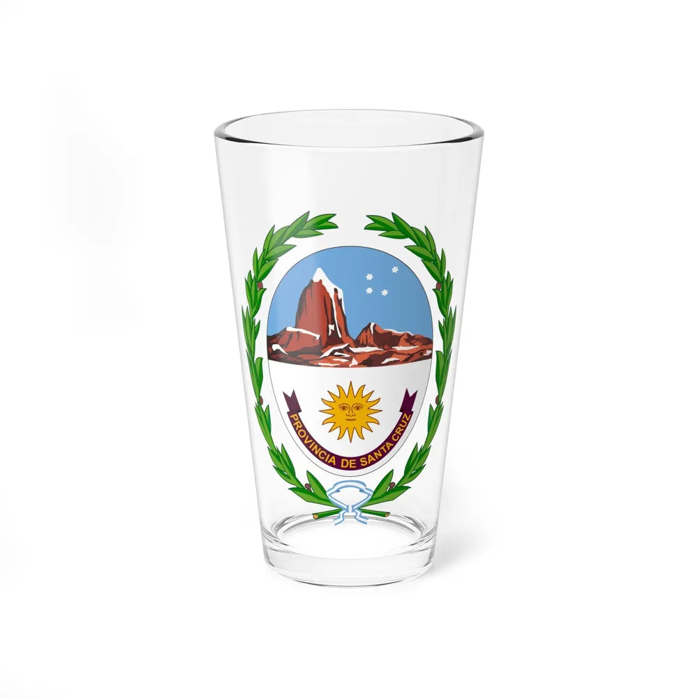 Coat of Arms Santa Cruz Argentina - Pint Glass 16oz-16oz-Go Mug Yourself