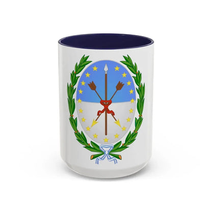 Coat of Arms Santa Fe Argentina - Accent Coffee Mug 15oz Navy - Go Mug Yourself
