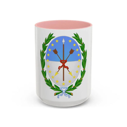 Coat of Arms Santa Fe Argentina - Accent Coffee Mug 15oz Pink - Go Mug Yourself