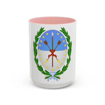 Coat of Arms Santa Fe Argentina - Accent Coffee Mug 15oz Pink - Go Mug Yourself