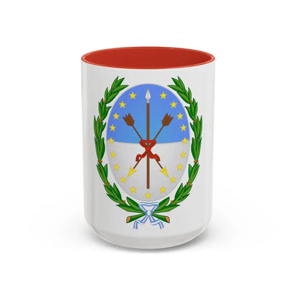 Coat of Arms Santa Fe Argentina - Accent Coffee Mug 15oz Red - Go Mug Yourself