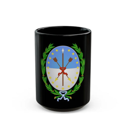 Coat of Arms Santa Fe Argentina - Black Coffee Mug-15oz-Go Mug Yourself