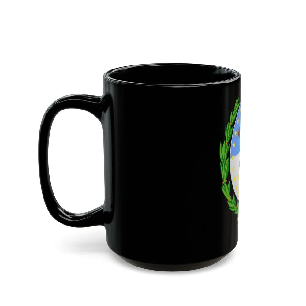 Coat of Arms Santa Fe Argentina - Black Coffee Mug-Go Mug Yourself