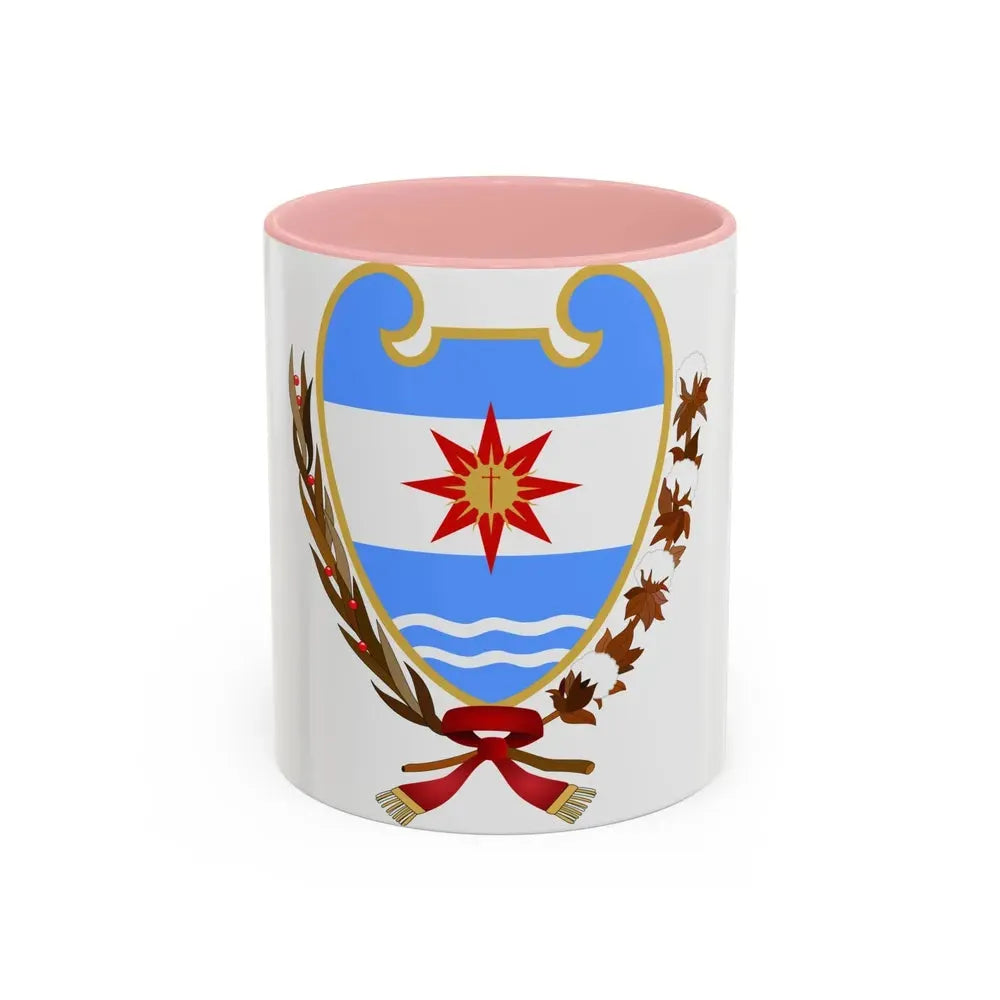 Coat of Arms Santiago del Estero Argentina - Accent Coffee Mug 11oz Pink - Go Mug Yourself