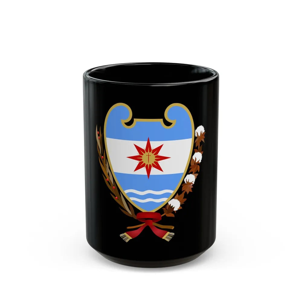 Coat of Arms Santiago del Estero Argentina - Black Coffee Mug-15oz-Go Mug Yourself