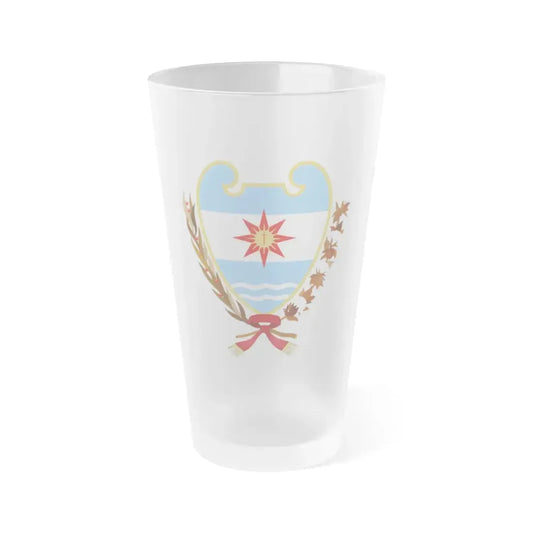 Coat of Arms Santiago del Estero Argentina - Frosted Pint Glass 16oz Default Title - Go Mug Yourself