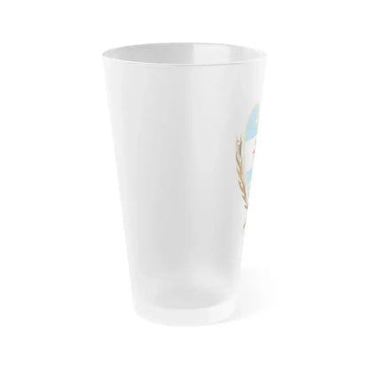 Coat of Arms Santiago del Estero Argentina - Frosted Pint Glass 16oz - Go Mug Yourself
