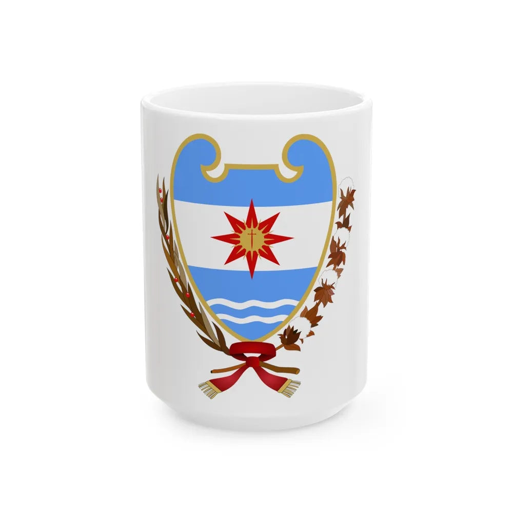 Coat of Arms Santiago del Estero Argentina - White Coffee Mug-15oz-Go Mug Yourself