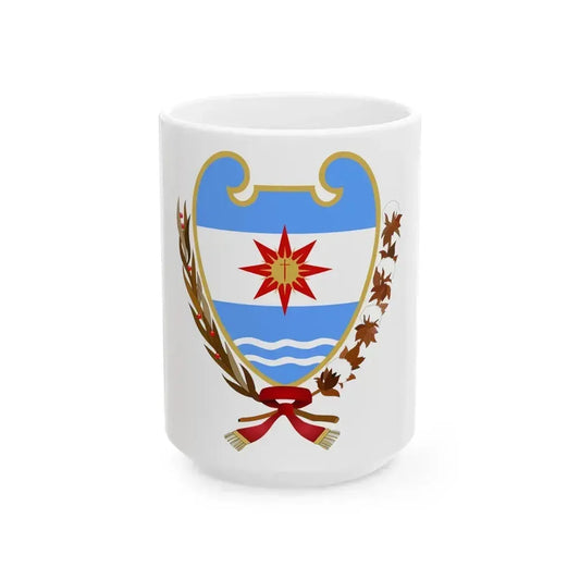 Coat of Arms Santiago del Estero Argentina - White Coffee Mug 15oz - Go Mug Yourself
