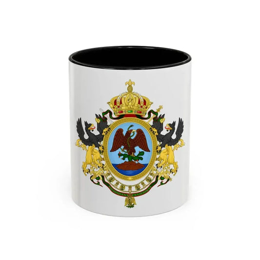Coat of Arms Second Mexican Empire - Accent Coffee Mug 11oz Black - Go Mug Yourself