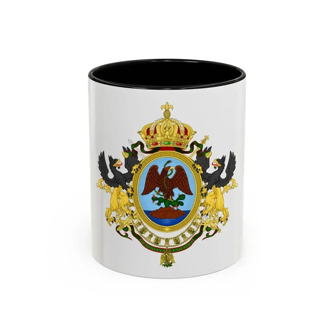 Coat of Arms Second Mexican Empire - Accent Coffee Mug 11oz Black - Go Mug Yourself