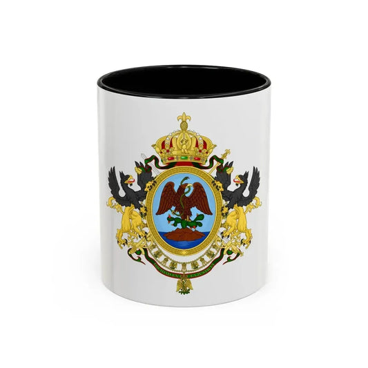 Coat of Arms Second Mexican Empire - Accent Coffee Mug 11oz Black - Go Mug Yourself