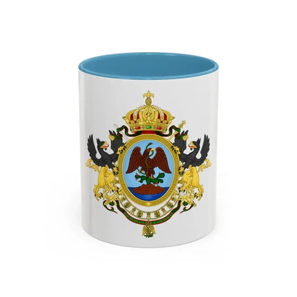 Coat of Arms Second Mexican Empire - Accent Coffee Mug 11oz Light Blue - Go Mug Yourself