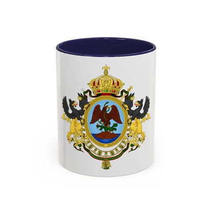 Coat of Arms Second Mexican Empire - Accent Coffee Mug 11oz Navy - Go Mug Yourself