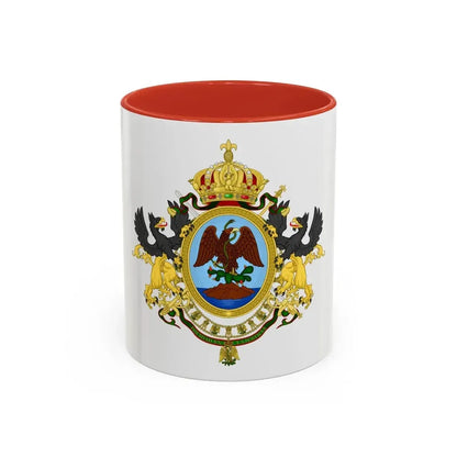 Coat of Arms Second Mexican Empire - Accent Coffee Mug 11oz Red - Go Mug Yourself